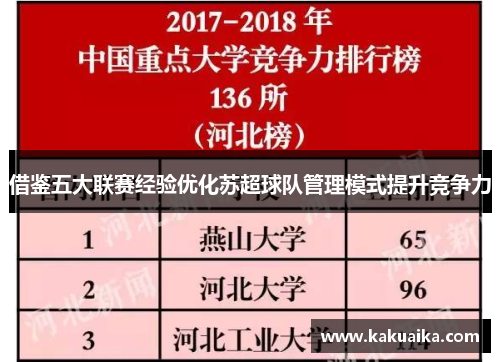 借鉴五大联赛经验优化苏超球队管理模式提升竞争力